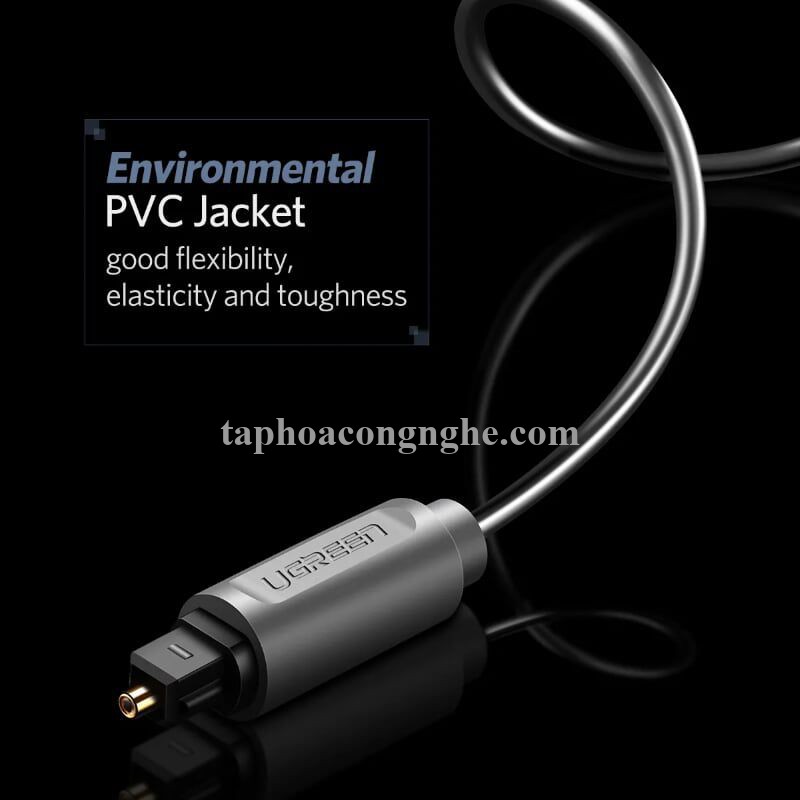 Ugreen 10771 3M màu Xám Dây cáp quang âm thanh 2 đầu dương AV122 30010771